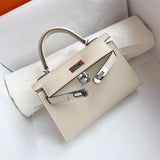 Close-up detail of sophisticated bag design