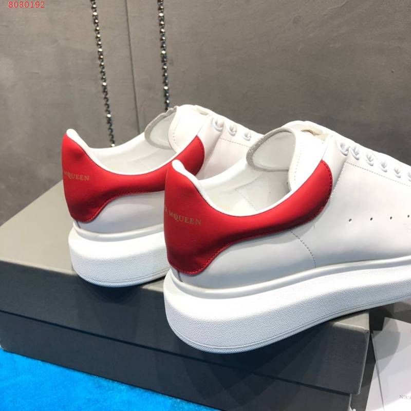 Alexander McQueen neutral cream luxury sneakers view 6 minimalist modern build
