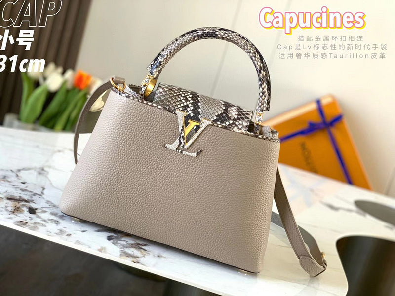 Front view of sleek elevated women's handbag – women's luxury accessory