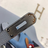 Side view of refined structured handbag