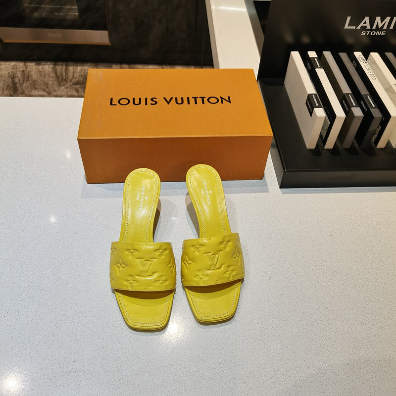 Louis Vuitton Red Loafer Flats - Front View
