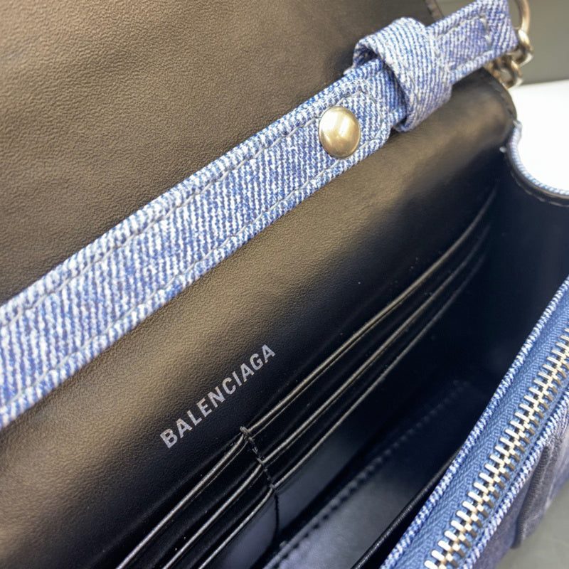 Chic Vegan Leather Handbag - Signature Hardware Accents | Women's Designer-Inspired Purse #442 - texture close-up (image 9) of designer-inspired handbag