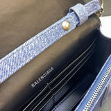Chic Vegan Leather Handbag - Signature Hardware Accents | Women's Designer-Inspired Purse #442 - texture close-up (image 9) of designer-inspired handbag