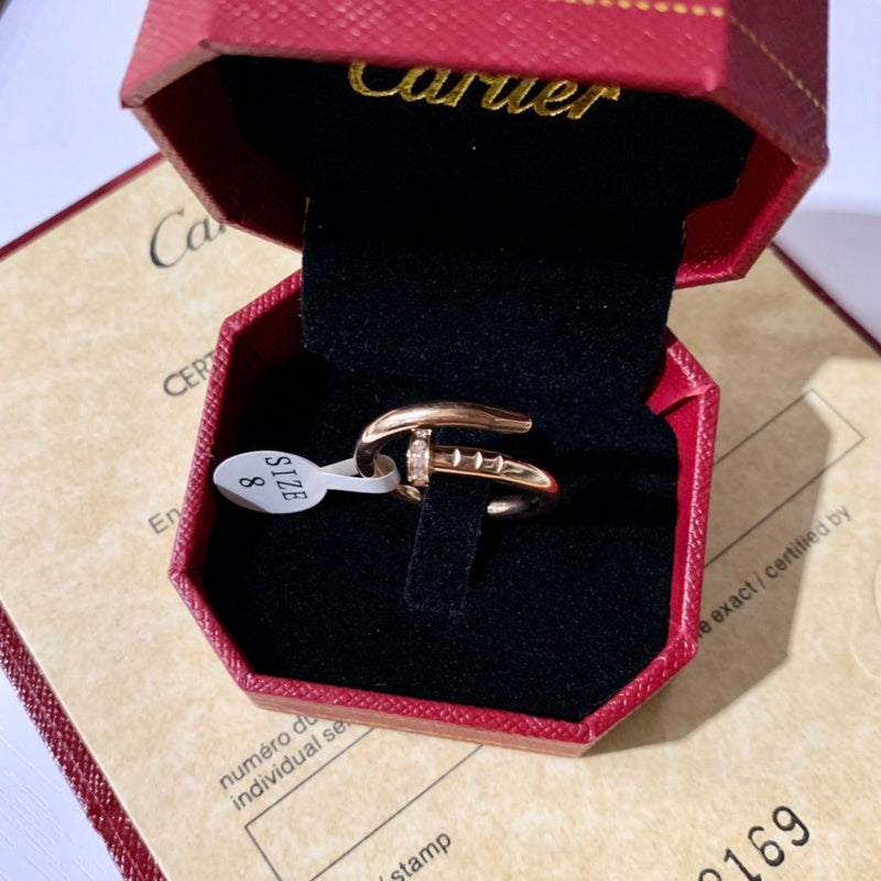 Side view of Cartier unisex jewelry piece