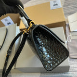 Contemporary Faux Leather Handbag - Smooth Faux-Leather Exterior | Women's Designer-Inspired Purse #282 - back view (image 4) of designer-inspired handbag