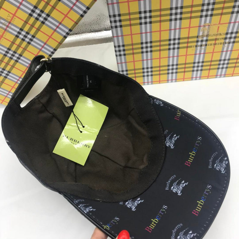 Side view of Burberry unisex cap
