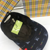 Side view of Burberry unisex cap