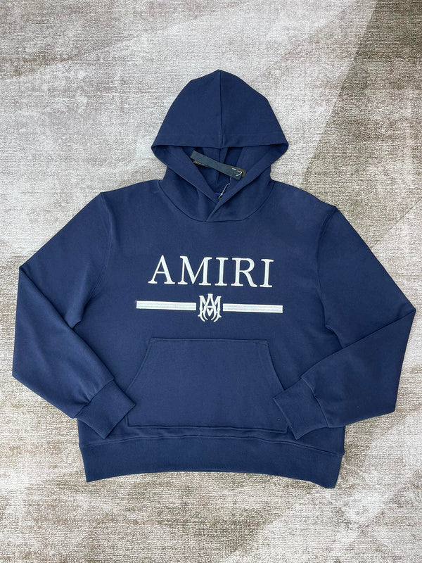 Close-up of Amiri hoodie craftsmanship