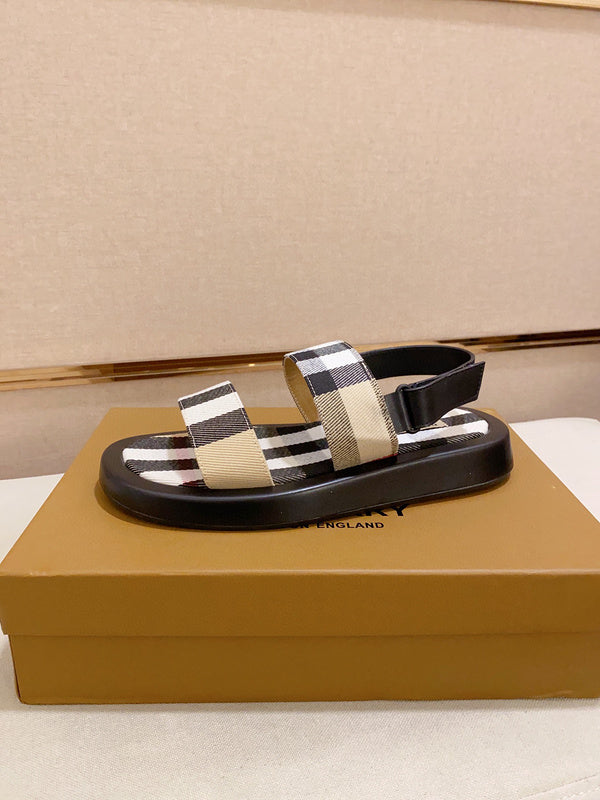Burberry shoes Style 014 - front view, statement logo accent