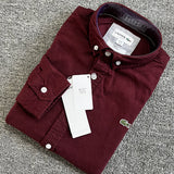 Full styled look of Lacoste luxury clothing with logo-detail design