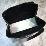 Statement Faux Leather Handbag - Smooth Faux-Leather Exterior | Women's Fashion Handbag #764 - styled full view (image 7) of designer-inspired handbag