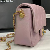 Zivas Charm Polished Finish Fashion Handbag (Premium Everyday Carry) – Detail View