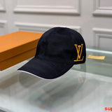 Close-up detail view of Louis Vuitton unisex cap