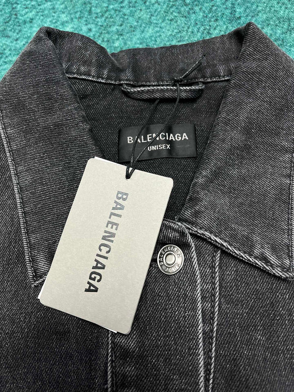 Close-up of Balenciaga designer clothing craftsmanship