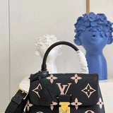 Front view of elevated modern women's handbag – women's everyday handbag
