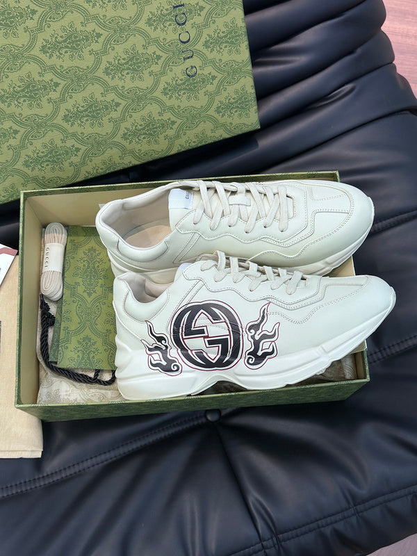 Gucci stone beige luxury sneakers view 8 premium leather build