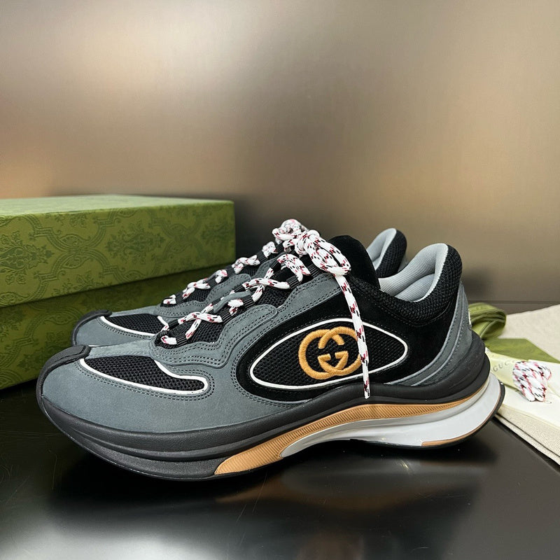 Gucci crisp white luxury sneakers view 7 heritage-inspired look