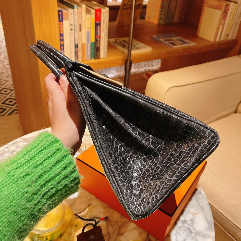 Close-up detail of effortless bag design