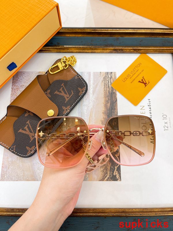 Lifestyle view of Louis Vuitton unisex sunglasses