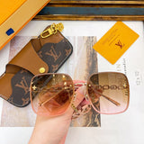 Lifestyle view of Louis Vuitton unisex sunglasses
