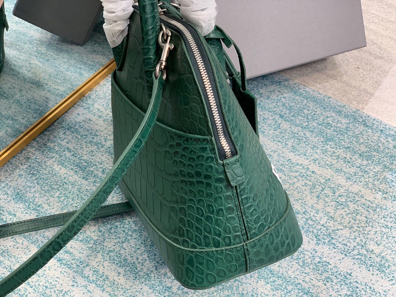 Statement Faux Leather Handbag - Premium Craftsmanship Detailing | Women's Designer-Inspired Purse #667 - back view (image 4) of designer-inspired handbag