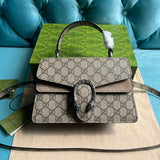 Front view of elevated classic women's handbag – women's designer-style accessory