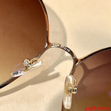 Close-up detail view of Cartier unisex sunglasses