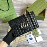 Front view of structured polished women's handbag – women's everyday handbag