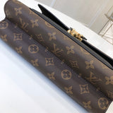 Back view of statement refined women's handbag – women's designer-style accessory