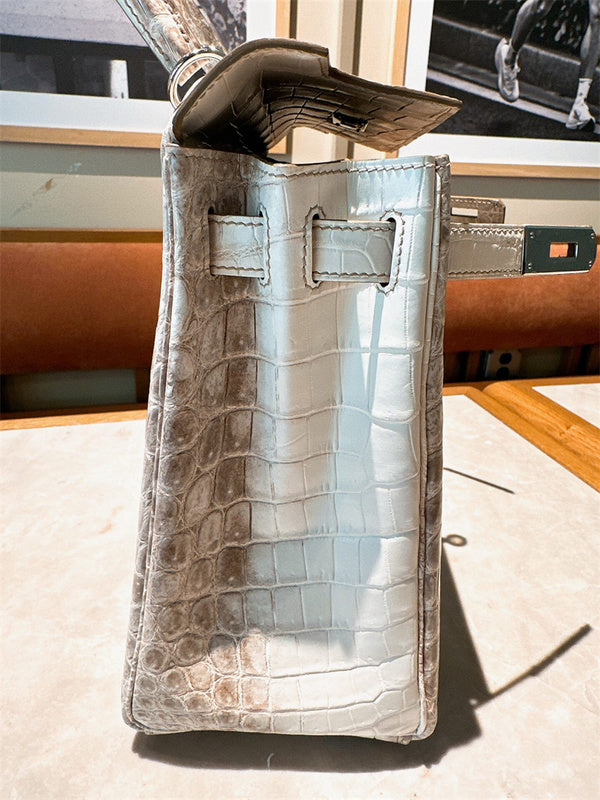 Polished bag shown from front angle