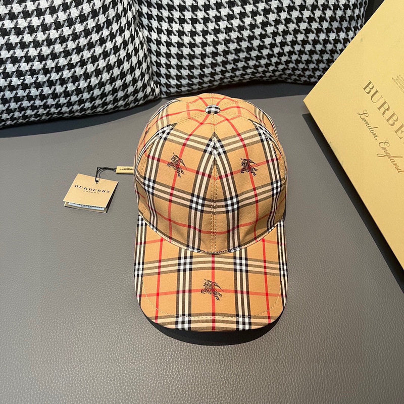Front view of Burberry unisex cap