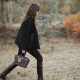 Modern bag shown from front angle