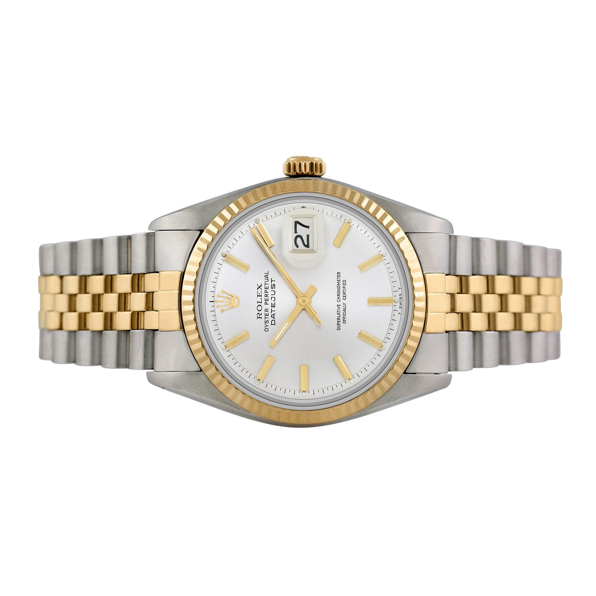 Front view of Rolex men's watch
