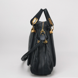 Chloe designer handbag leather closeup detail