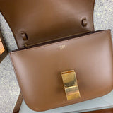 Handle and strap detail of modern classic women's handbag – women's luxury accessory