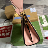 Side view of balanced structured handbag