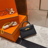 Sophisticated bag shown from front angle