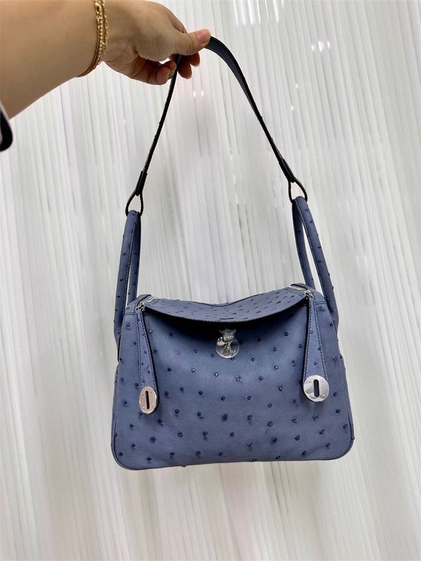  clean-lined shopper bag styled with outfit