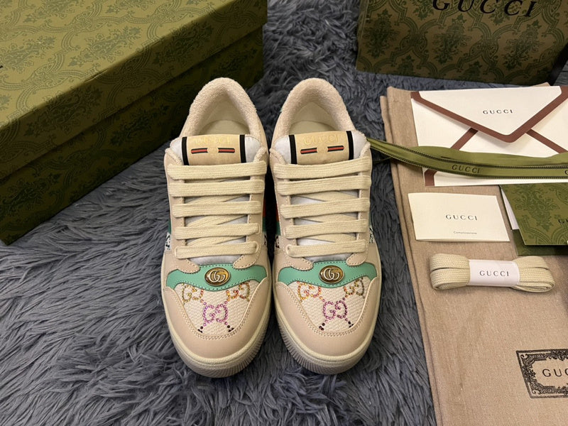 Gucci stone beige luxury sneakers view 9 chunky sole construction