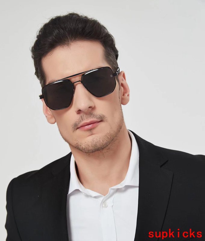 Close-up detail view of Louis Vuitton unisex sunglasses