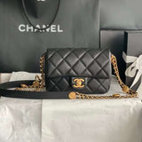 Zivas Charm Polished Finish Everyday Handbag (Considered Detail & Form) – Detail View