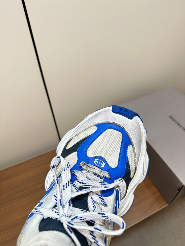 Balenciaga Beige High-Top Sneakers - Heel Detail View