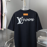 Side profile of Louis Vuitton cotton t-shirt with contemporary cut