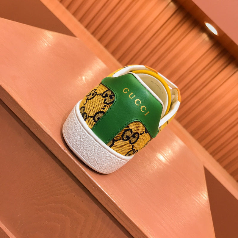 Gucci sneakers detailed view showing premium designer craftsmanship