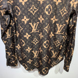 Front view of Louis Vuitton cotton t-shirt with signature branding