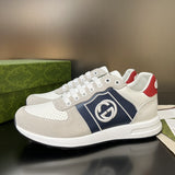 Gucci bold contrast luxury sneakers view 8 breathable knit upper