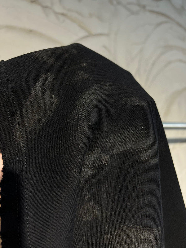 Close-up of Balenciaga designer clothing craftsmanship
