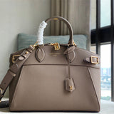  Polished top-handle bag front view