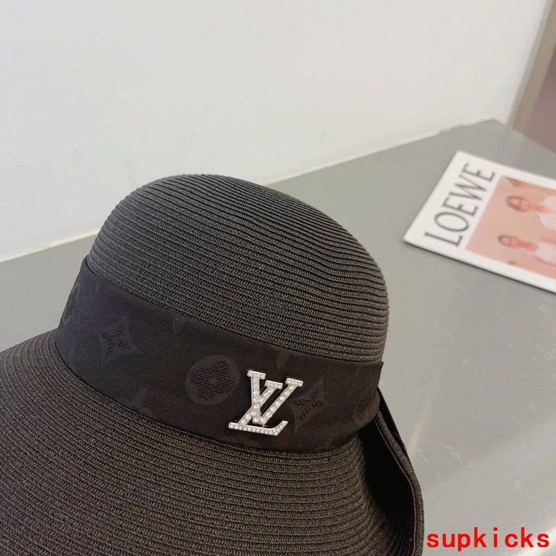 Close-up detail view of Louis Vuitton unisex cap