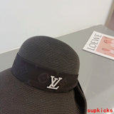 Close-up detail view of Louis Vuitton unisex cap